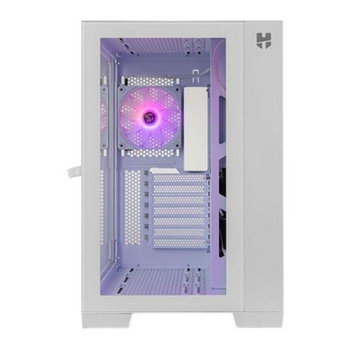 Caixa PC NOX Hummer Astra ARGB (ATX, ITX, micro ATX - Midi Tower - Aço, vidro temperado - Branco) — miniatura 2