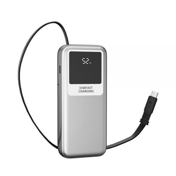 Powerbank LEOTEC LEPOW35W10S (USB Tipo C - Prateado e Cinzento) — miniatura 4