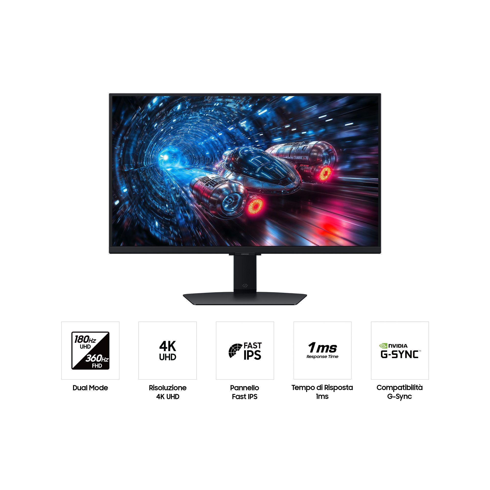 Monitor SAMSUNG Odyssey G7 G70F S27FG702EU (27" - IPS - 360 Hz - Preto) — miniatura 4