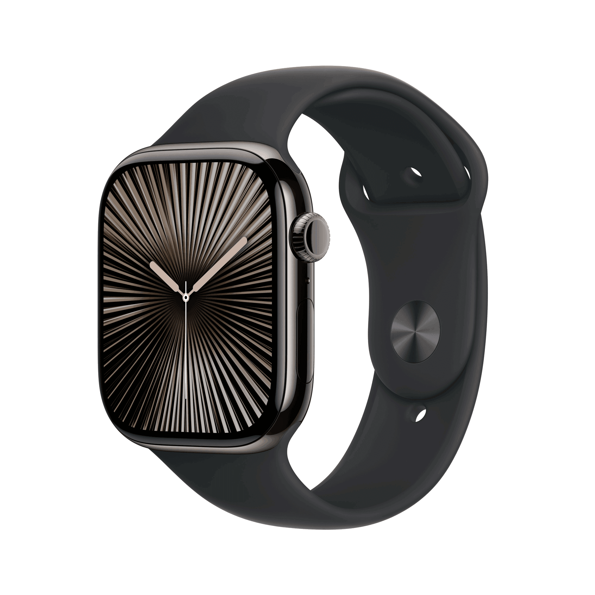 Relógio Inteligente APPLE Watch Series 10 GPS + Cellular 46 mm (Titânio - Bracelete Desportivo Preto S/M)