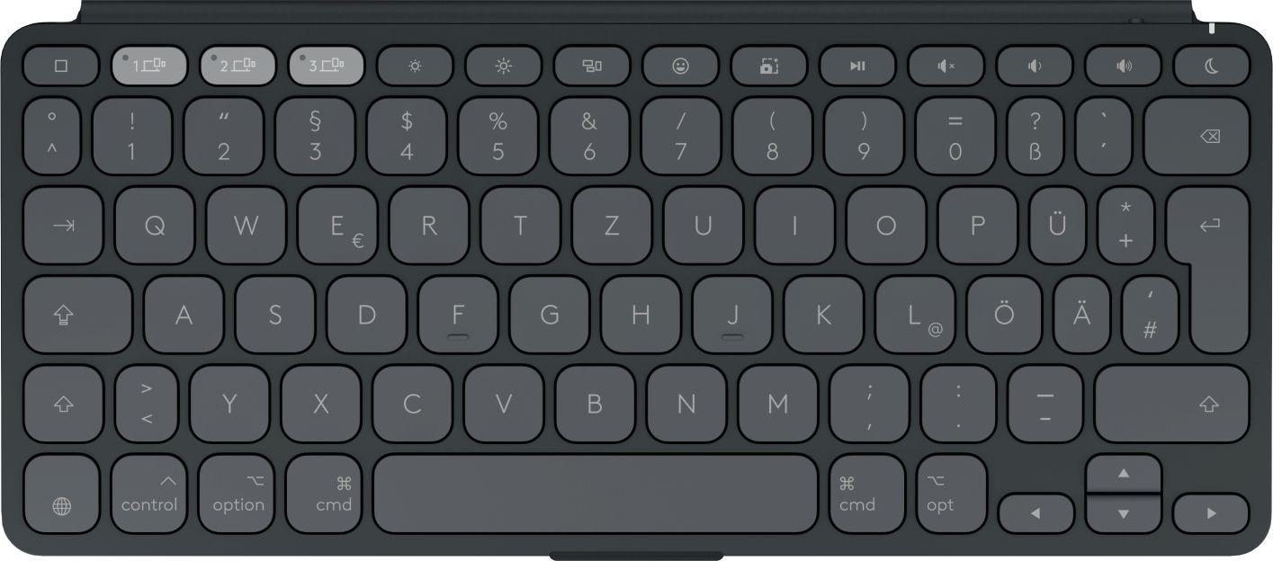 Teclado LOGITECH Keys-To-Go 2 (Alemão - Teclas tesoura - Mini - Grafite), miniatura 2