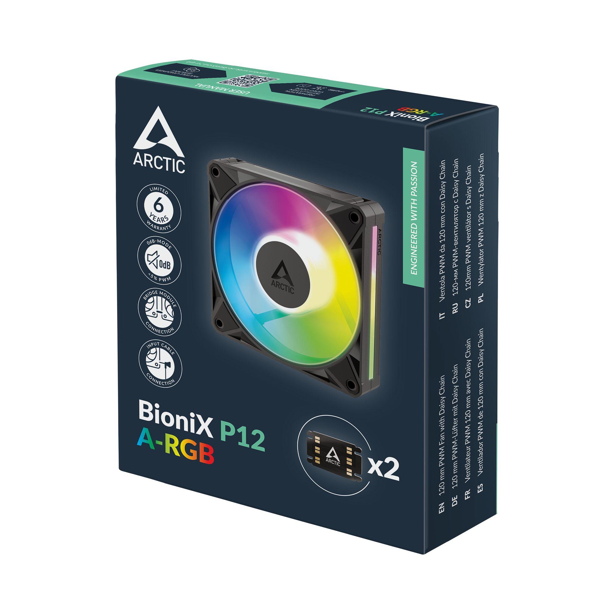 Ventoinha ARCTIC BioniX P12 A-RGB (Preto) — miniatura 7