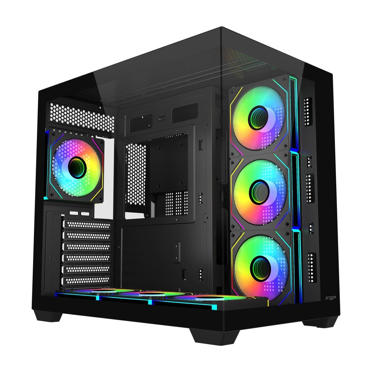 Caixa ATX FSP M341-BA (ATX, Micro ATX, Mini-ITX - Torre - 160 mm - Preto)