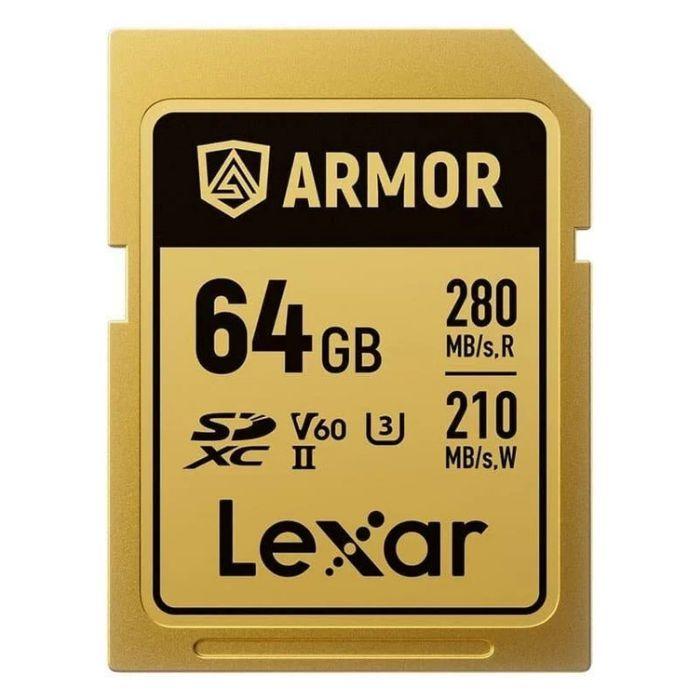 Cartão de Memória LEXAR Professional GOLD Series ARMOR 64GB (64GB - 280 MB/s - Dourado), miniatura 2