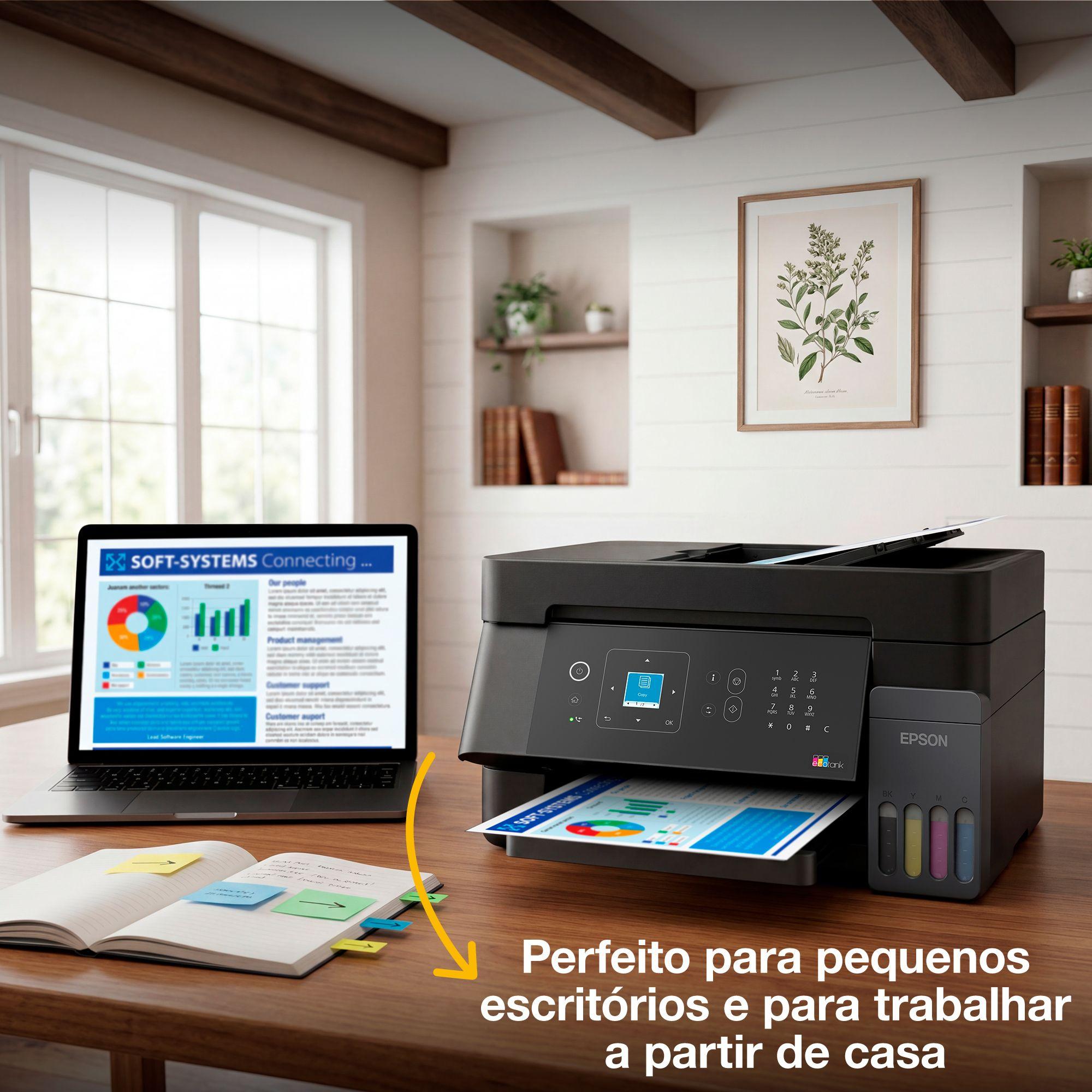 Impressora Multifunções EPSON EcoTank ET-4905 (A4 - Impressão a cores - Preto), miniatura 12