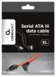 Cabo de Dados SATA III GEMBIRD CC-SATAM-DATA90 (0,5 m - Preto/Vermelho)