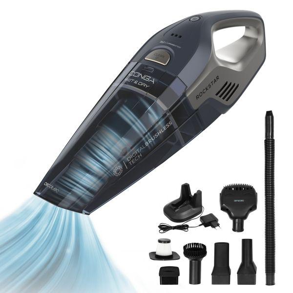 Aspirador de Mão CECOTEC Conga Rockstar 25,2V Animal Hand (Preto)