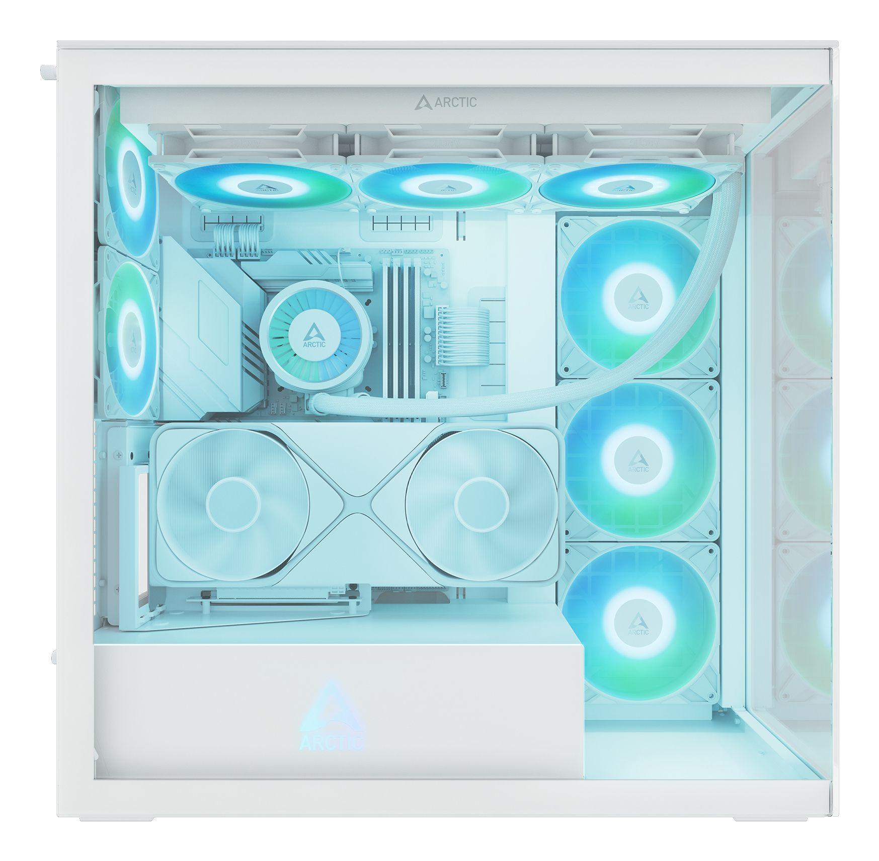 Caixa PC ARCTIC Xtender VG Premium (EATX - Midi Tower - EATX, Mini-ITX, ATX, micro-ATX - Branco) — miniatura 4