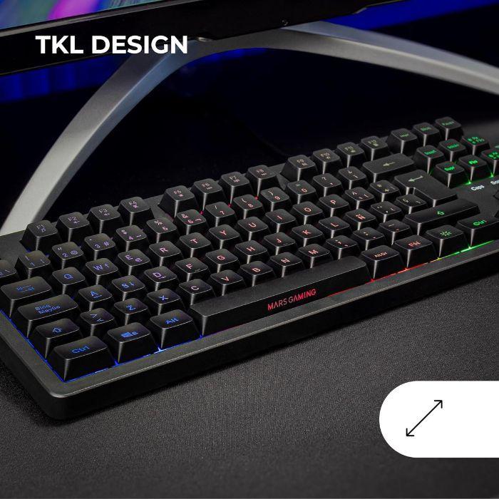 Teclado Gaming MARS GAMING MK023 (Português - Interruptor de membrana - USB - Preto) — miniatura 2