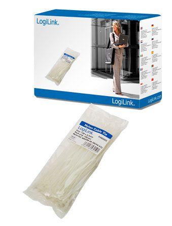 Abraçadeiras de Cabos LOGILINK KAB0002 (Nylon - Branco), miniatura 2