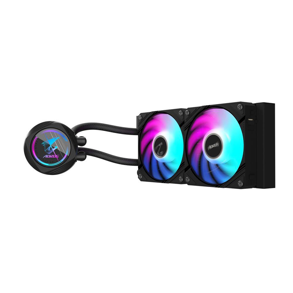 Sistema de Refrigeração Líquida para Processador GIGABYTE AORUS WATERFORCE II 240 (12 cm - 2300 RPM - Multi - Preto) — miniatura 3