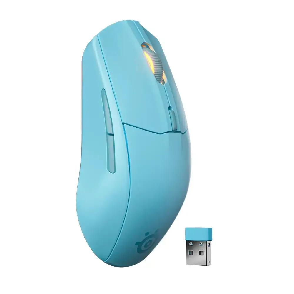 Rato STEELSERIES Rival 3 Wireless Gen 2 (Ambidestro - 18000 DPI - Ótico - Azul Claro) — miniatura 2