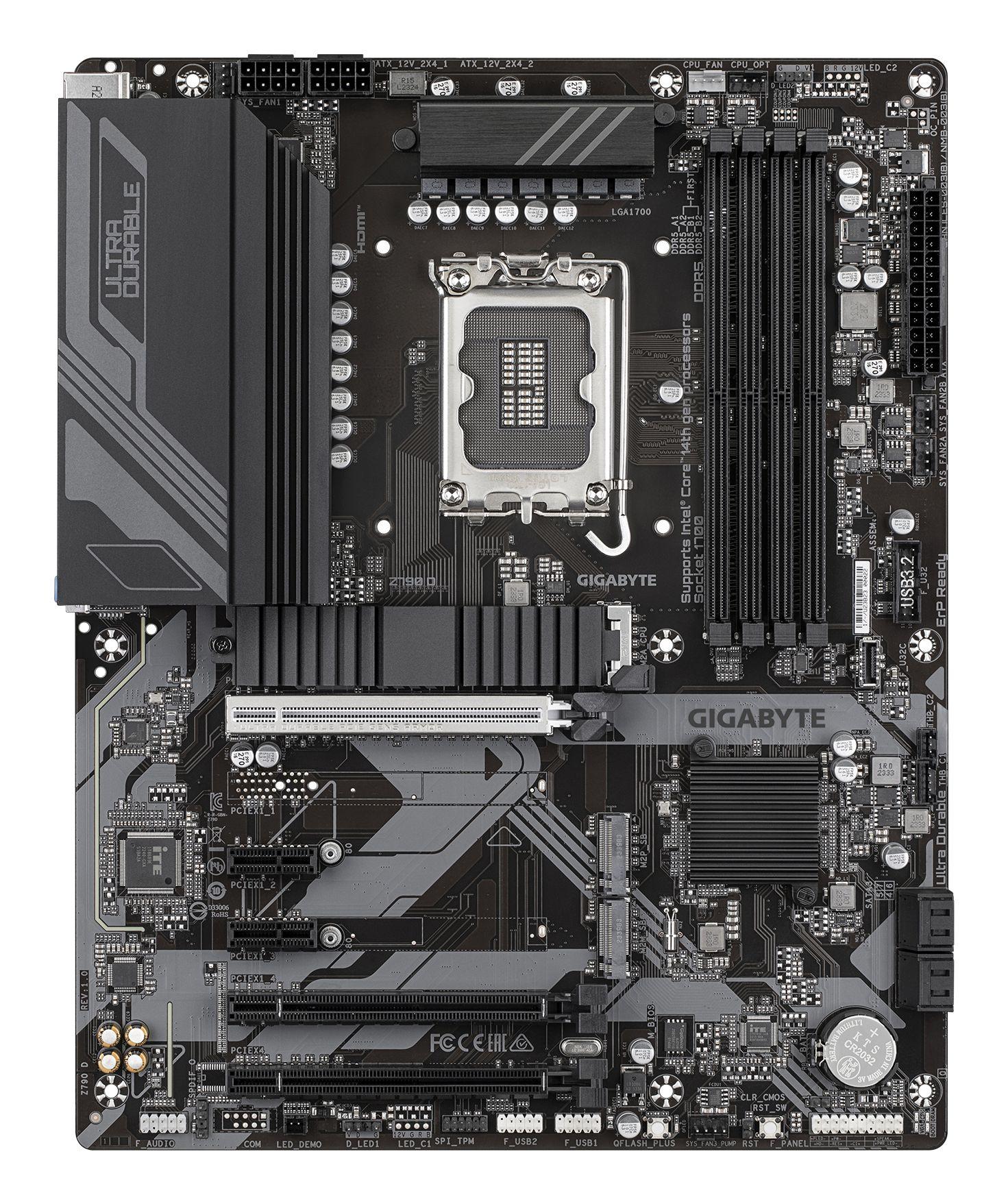Motherboard GIGABYTE Z790 D (LGA 1700 - ATX - Duplo canal - Castanho), miniatura 2
