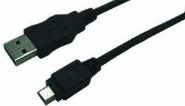 Cabo USB LOGILINK CU0014 (1,8 m - Mini-USB B - USB A - Preto)