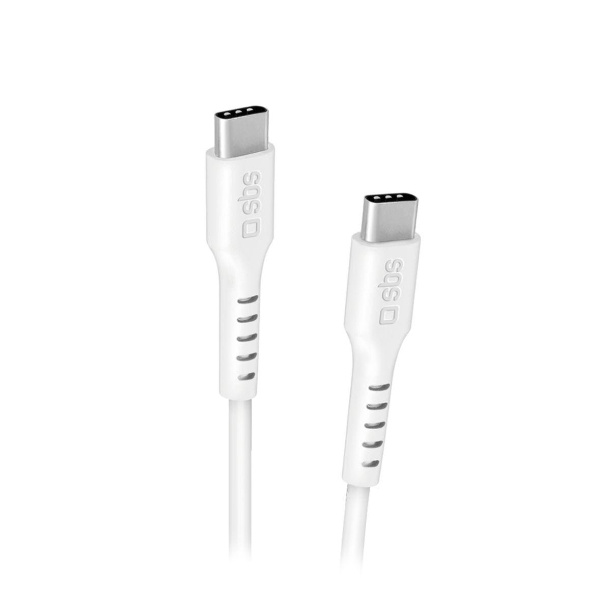 Cabo USB-C para USB-C SBS LACABLEBRDTCC2M100W (100 W - Branco) — miniatura 2