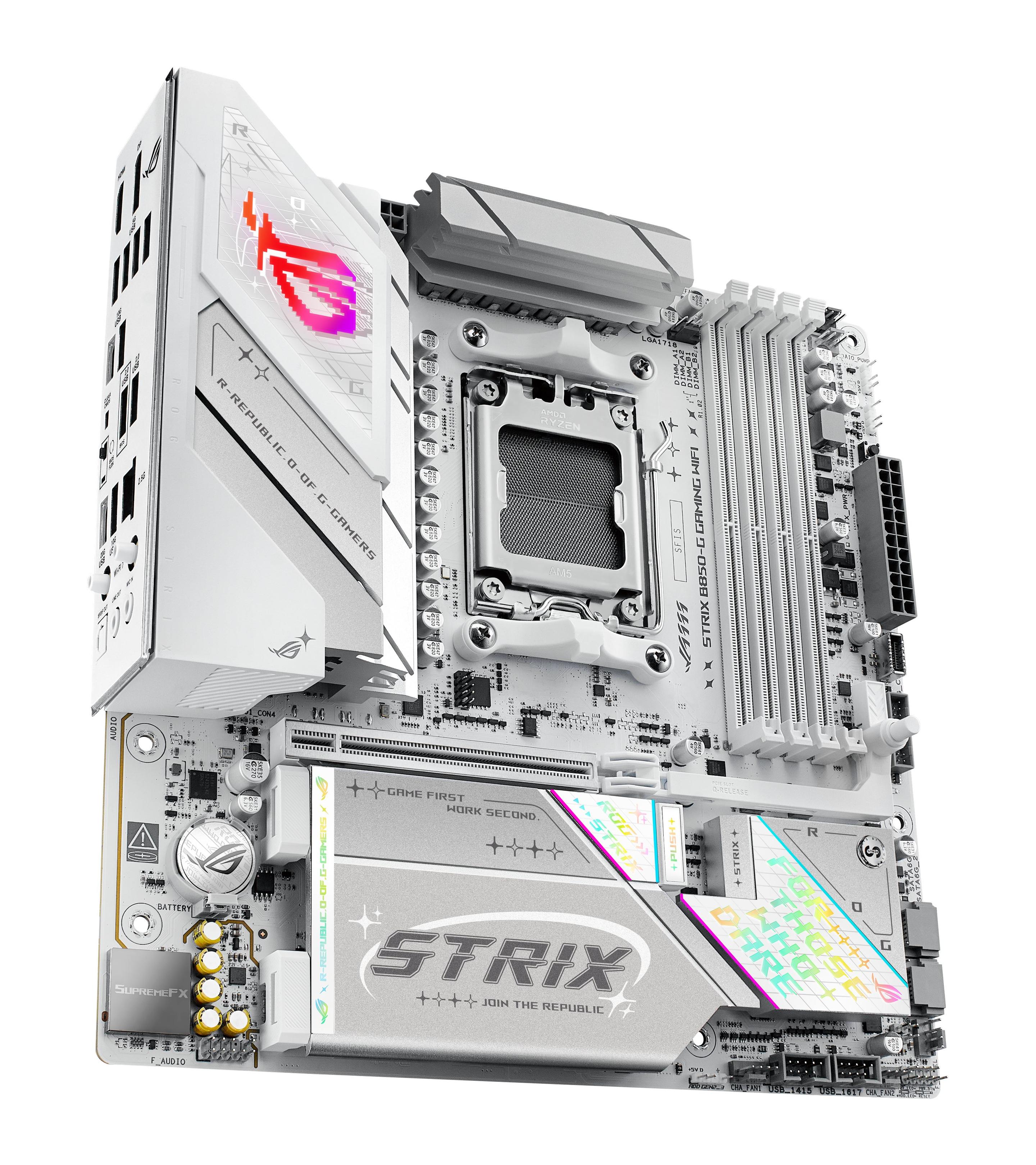 Motherboard ASUS ROG STRIX B850-G GAMING WIFI (AM5 - micro-ATX - Duplo canal - Branco), miniatura 12