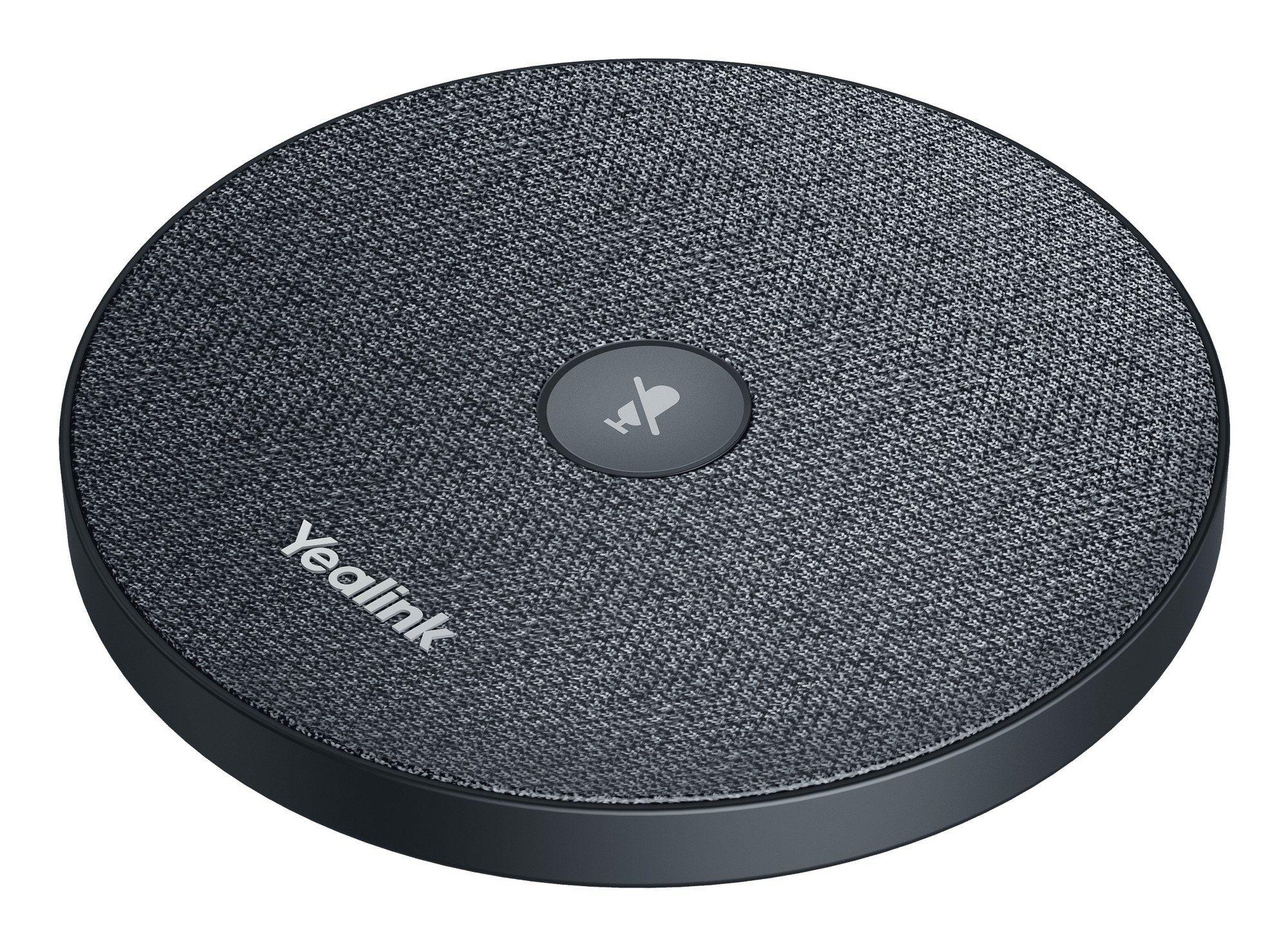 Microfone de Conferência YEALINK VCM36-W Pro Package (Microfone de conferência - Sem fios - USB Tipo-A, USB Tipo-C - Preto) — miniatura 3