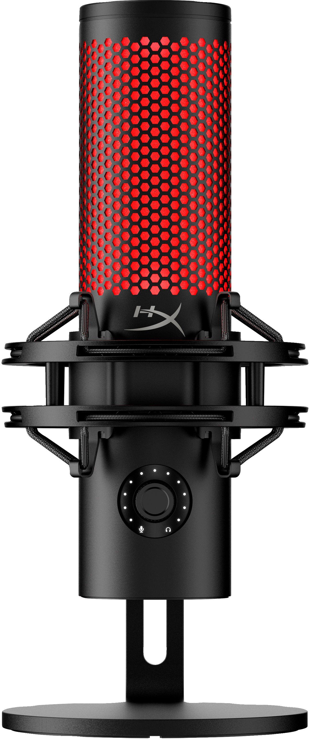 Microfone HYPERX QuadCast 2 (Microfone de podcast - Com fios - 3,5 mm - Preto)