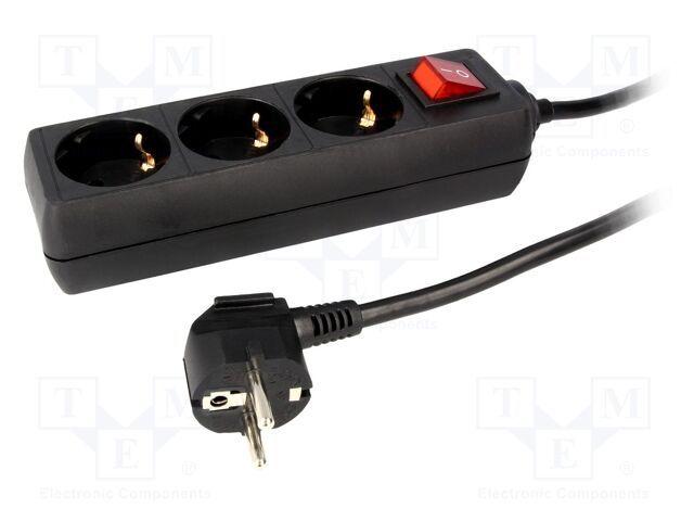 Extensão Elétrica LOGILINK LPS206B (1,4 m - Preto), miniatura 2