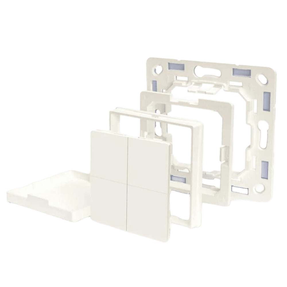 Interruptor SHELLY BLU Wall Switch 4 + Adaptador Legrand (Plástico - Marfim), miniatura 3