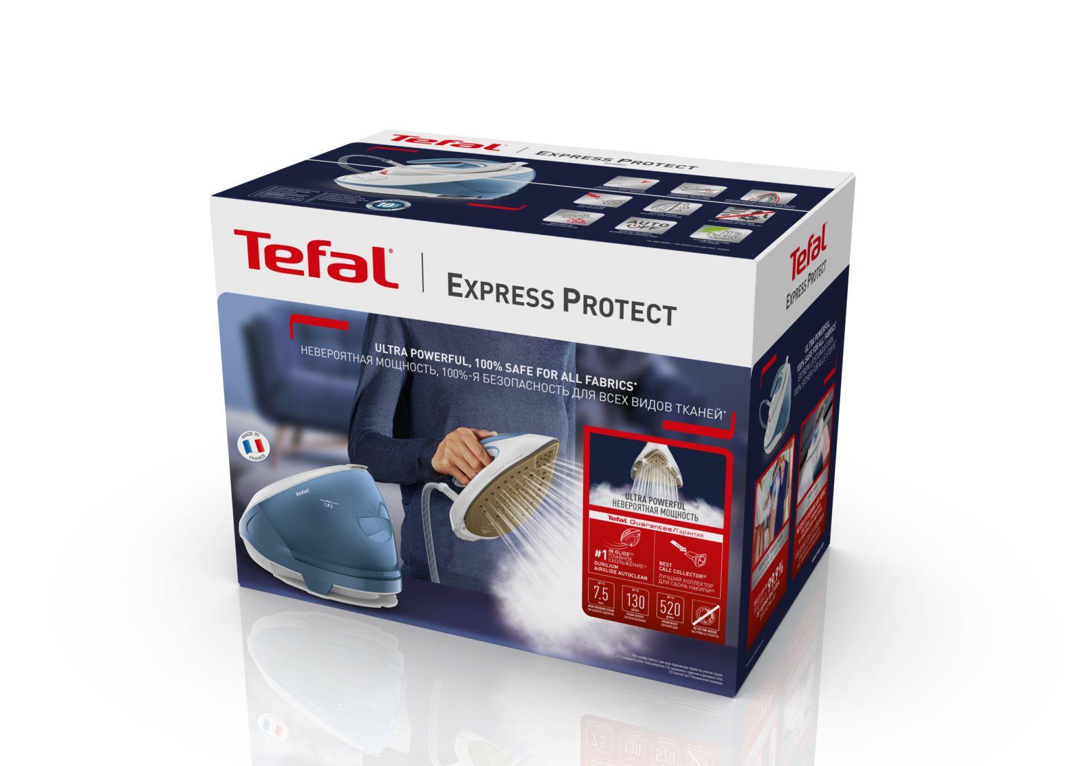 Centro de Engomar TEFAL SV9202E0 (2800 W - 1,8 l - 7,5 bar - Branco e Azul), miniatura 6