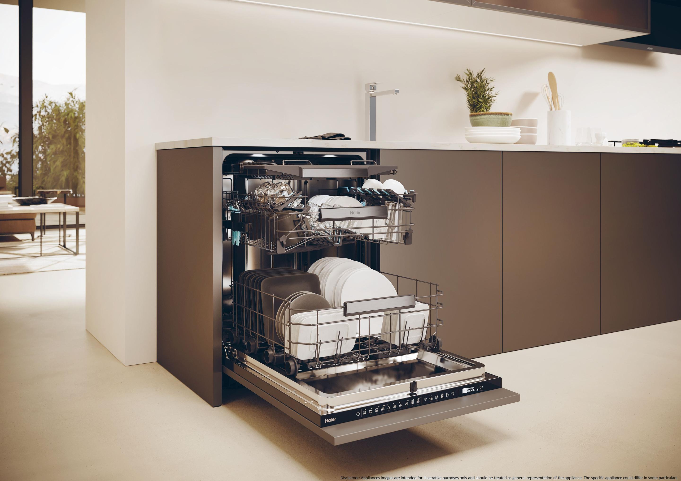 Máquina de Lavar Loiça Encastre HAIER XS4A4M3PB (14 talheres - B - 9,5 l - 44 dB), miniatura 11