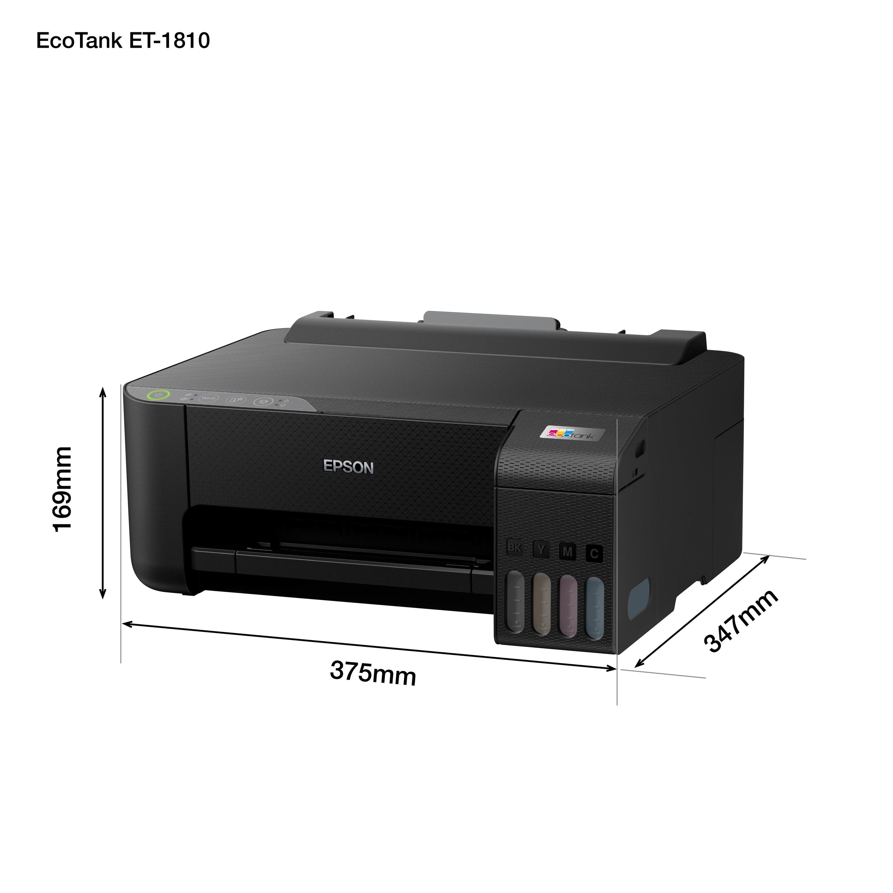 Impressora Jato de Tinta EPSON EcoTank ET-1810 (A4 - 100 folhas - USB, Wi-Fi, Wi-Fi Direct - Preto), miniatura 23