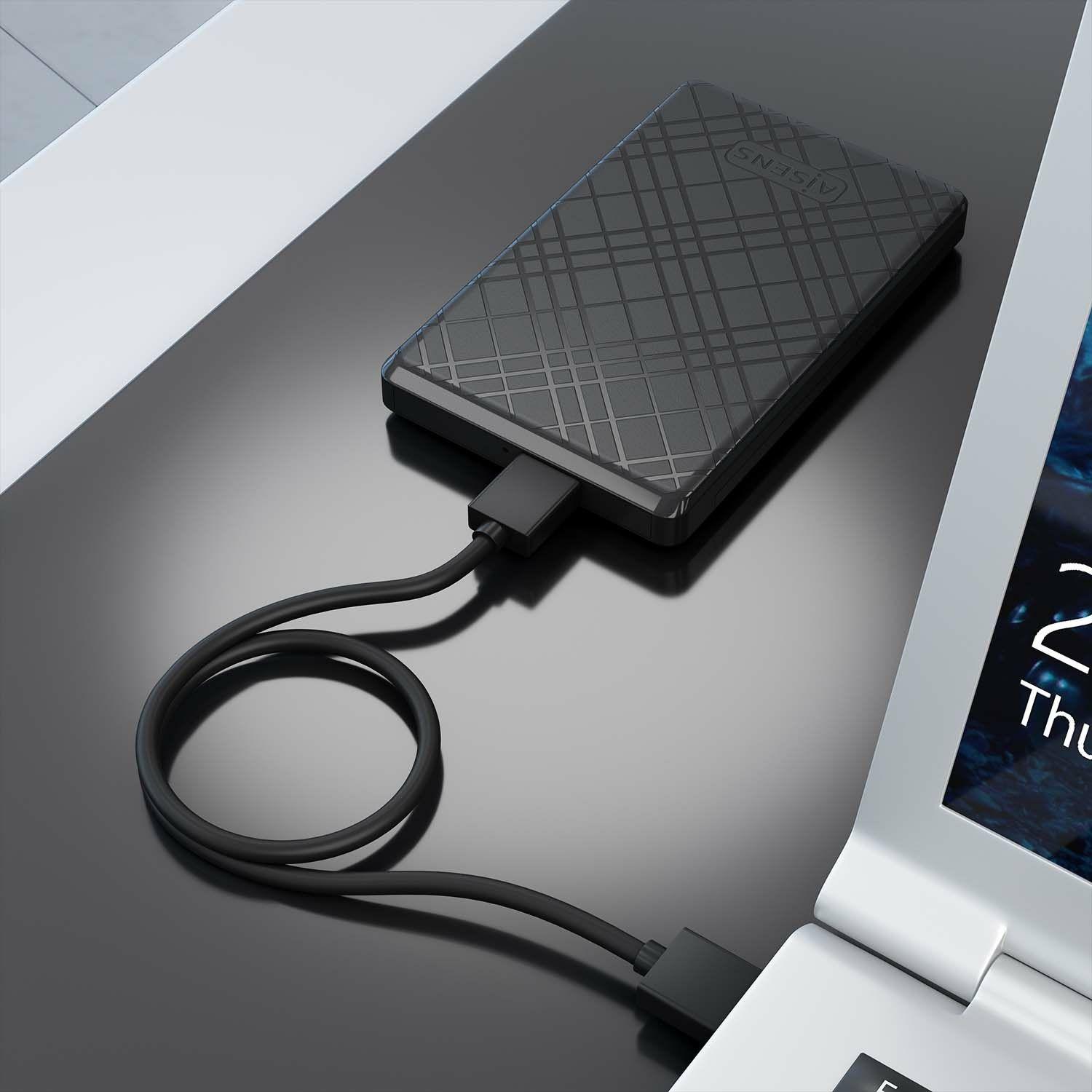 Caixa Externa AISENS ASE-2522B (2 TB - 2,5 polegadas - Preto) — miniatura 5