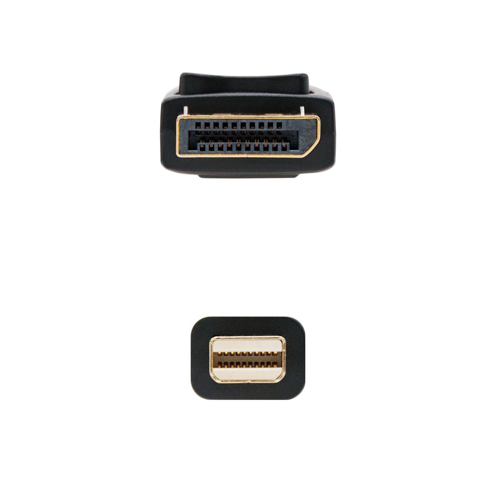 Cabo Mini DisplayPort para DisplayPort NANOCABLE 10.15.2402 (2 m - Mini DisplayPort - Preto) — miniatura 3