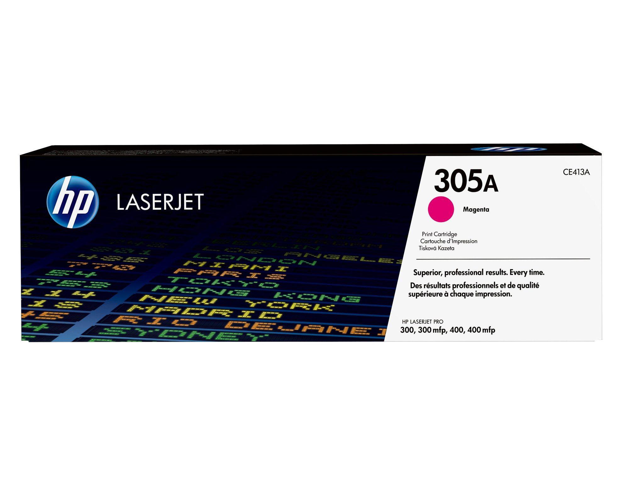 Toner HP CE413A 305A (2600 páginas - Magenta)