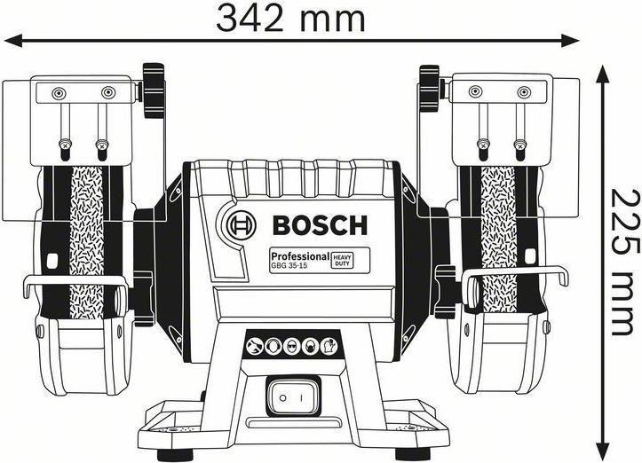 Esmeril Duplo BOSCH GBG 35-15 Professional (350 W - 150 mm), imagem 1