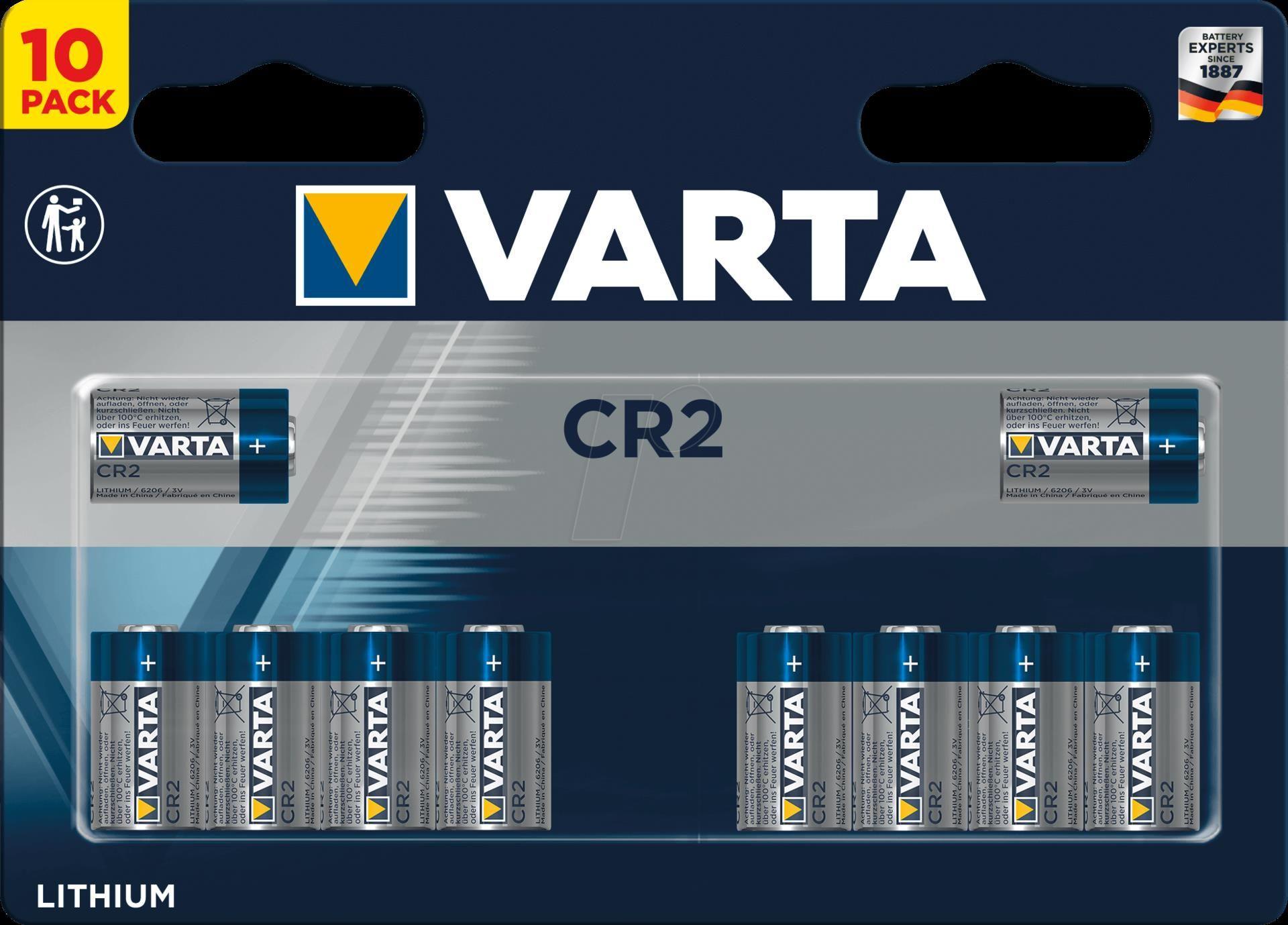 Pilhas de Lítio VARTA CR2 (Azul) — imagem 1