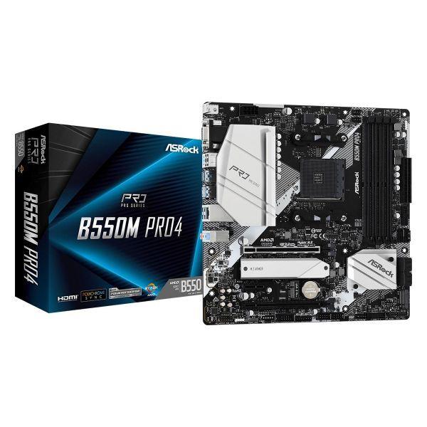 Motherboard ASROCK B550M Pro4 (AM4 - AMD Ryzen 3000 Series - Micro ATX) — miniatura 2
