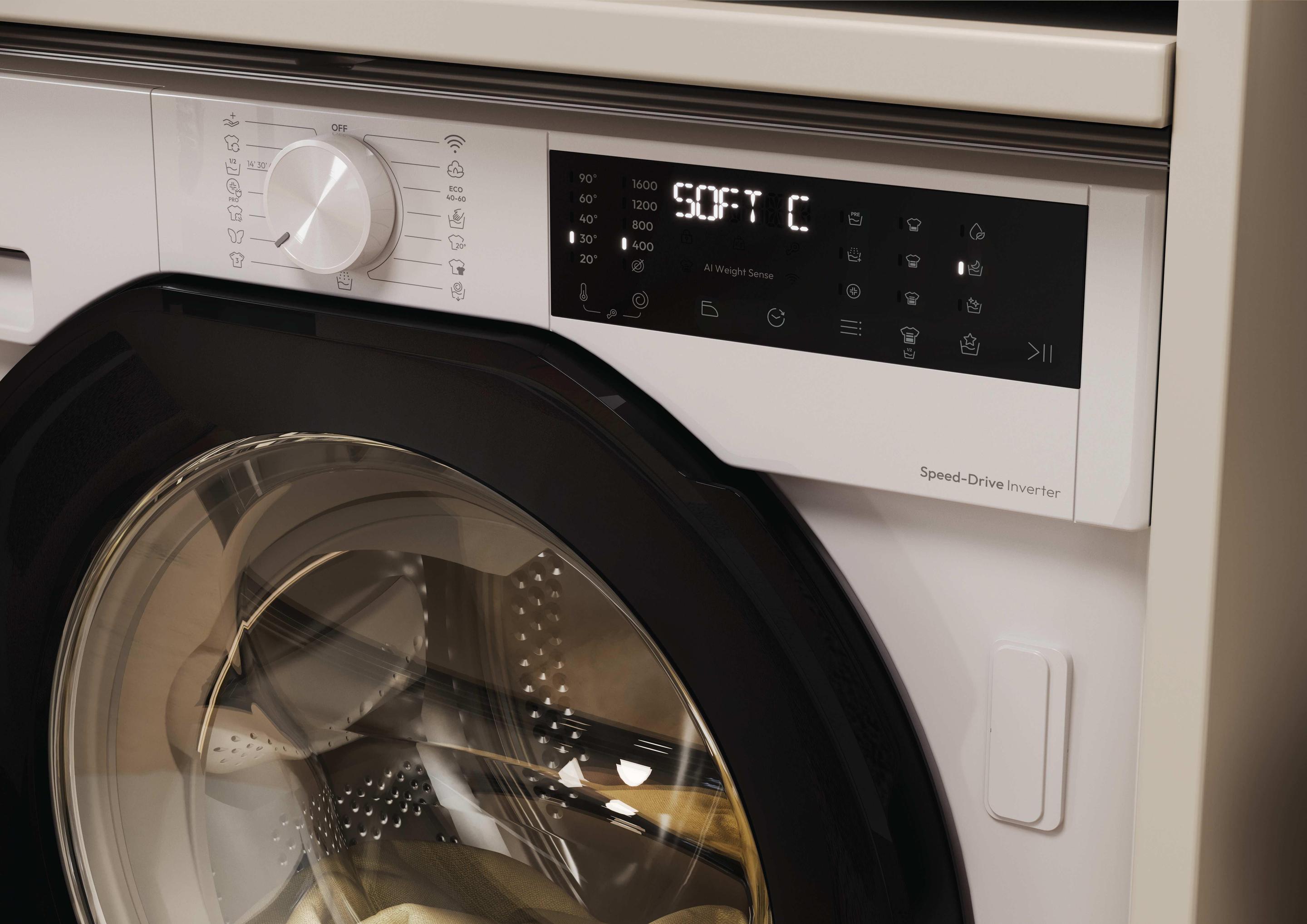 Máquina de Lavar Roupa Encastre HOOVER BH4S69M6DB9JS (1600 RPM - B - A - Branco) — miniatura 4