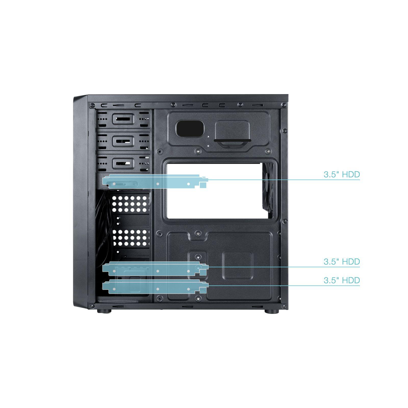 Caixa ATX TOOQ TQC-5701-SP (ATX, Micro ATX, Mini-ITX - Midi Tower - SPCC - Preto), miniatura 4