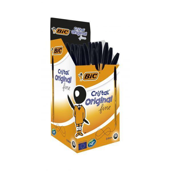 Caneta Esferográfica BIC Cristal Original Fine (Preto), miniatura 2