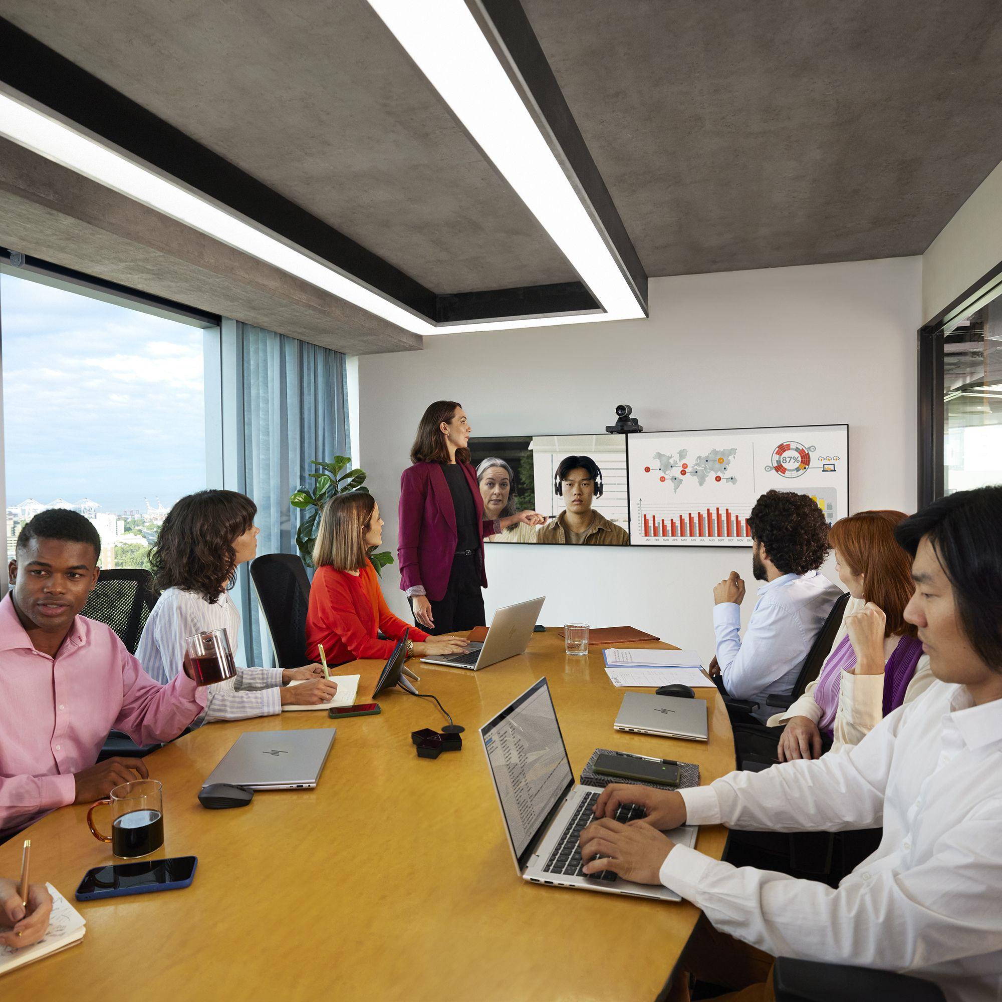 Câmara de Videoconferência HP POLY Studio E60 (1 RJ-45 - Windows e Android - Preto) — miniatura 3