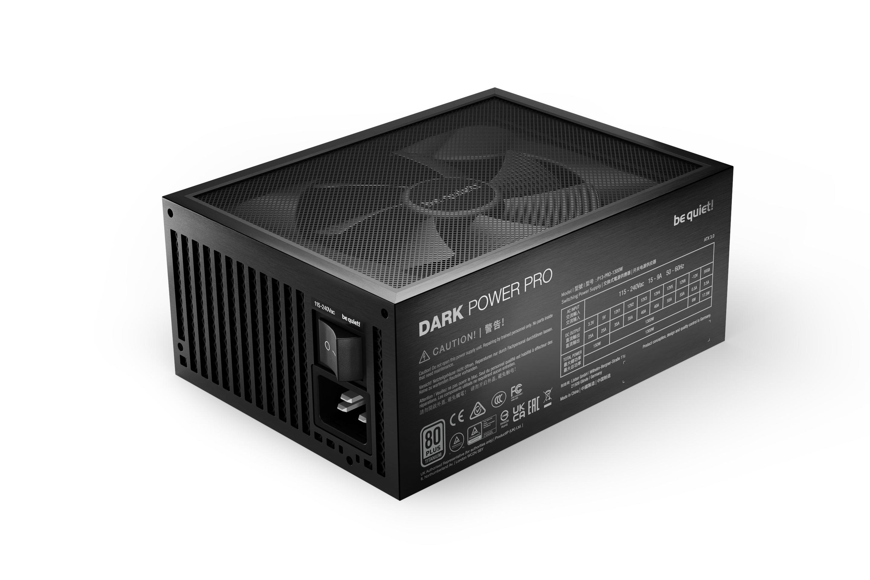 Fonte de Alimentação BE QUIET! Dark Power Pro 13 BN331 (ATX - 1300 W - 80 PLUS Titanium - Preto) — miniatura 3