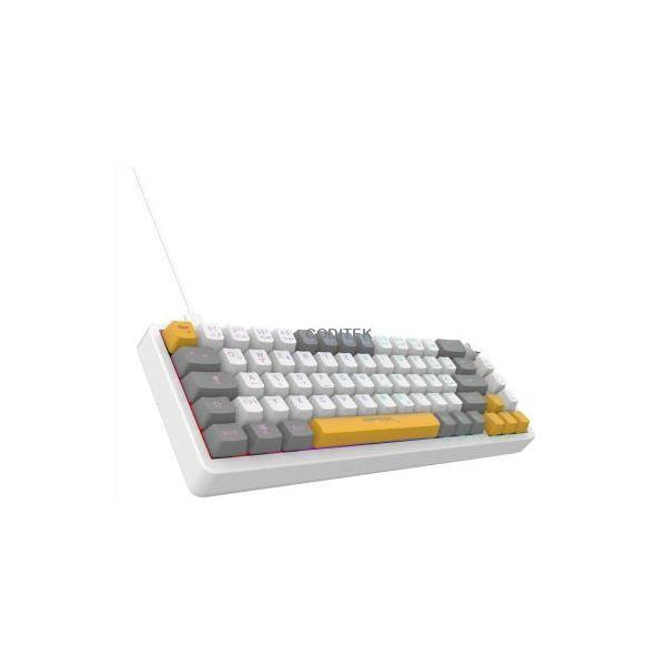 Teclado INCA IKG-457 (Alemão - Red Switch - 65% - Branco)