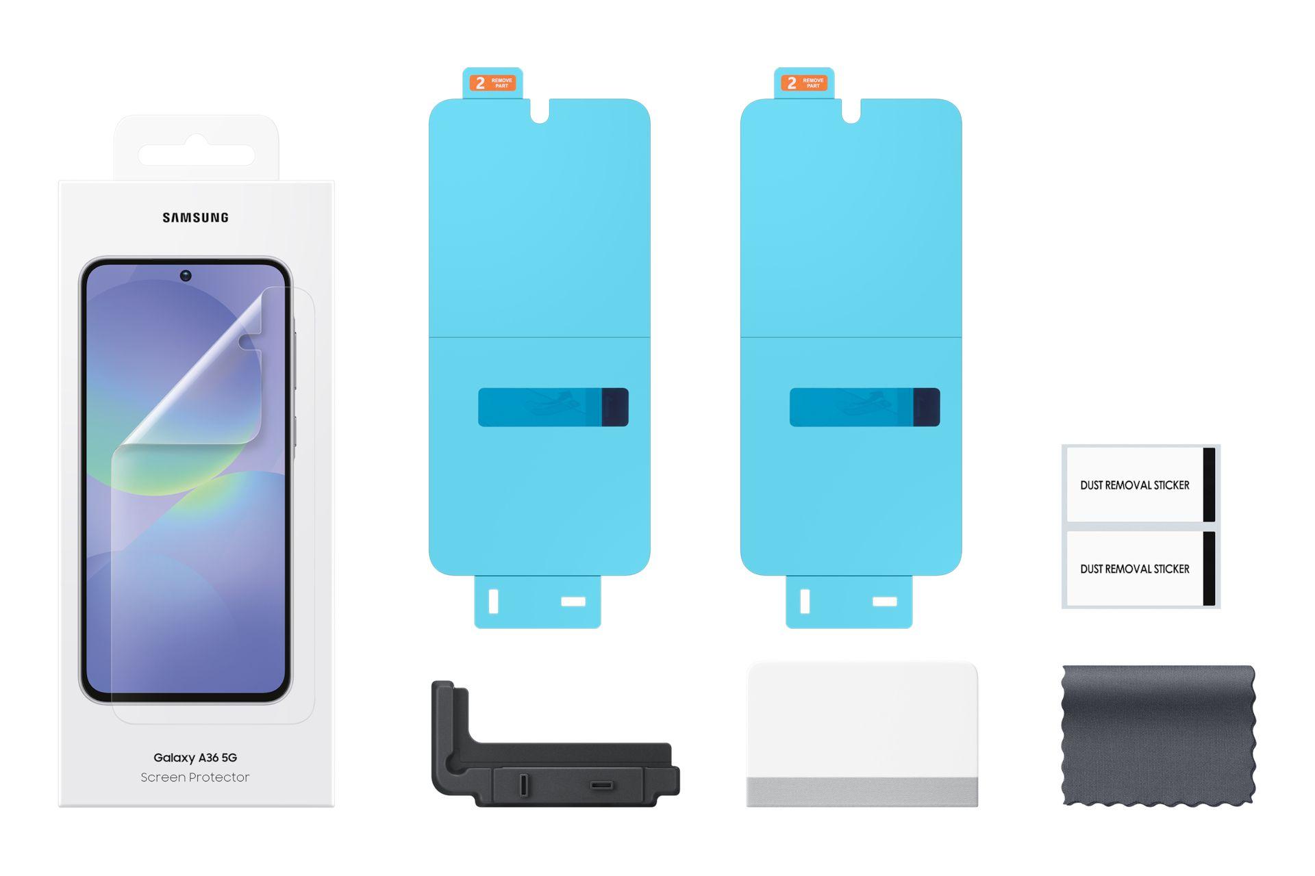 Película Protetora de Ecrã SAMSUNG EF-UA366CTEGWW (Samsung Galaxy A36 5G - 6,7" - Transparente) — miniatura 3