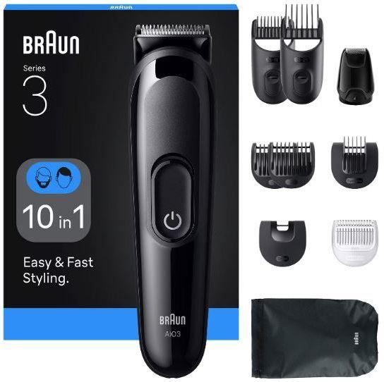 Aparador de Cabelo e Barba BRAUN Series 3 AIO3560 (Preto), miniatura 2
