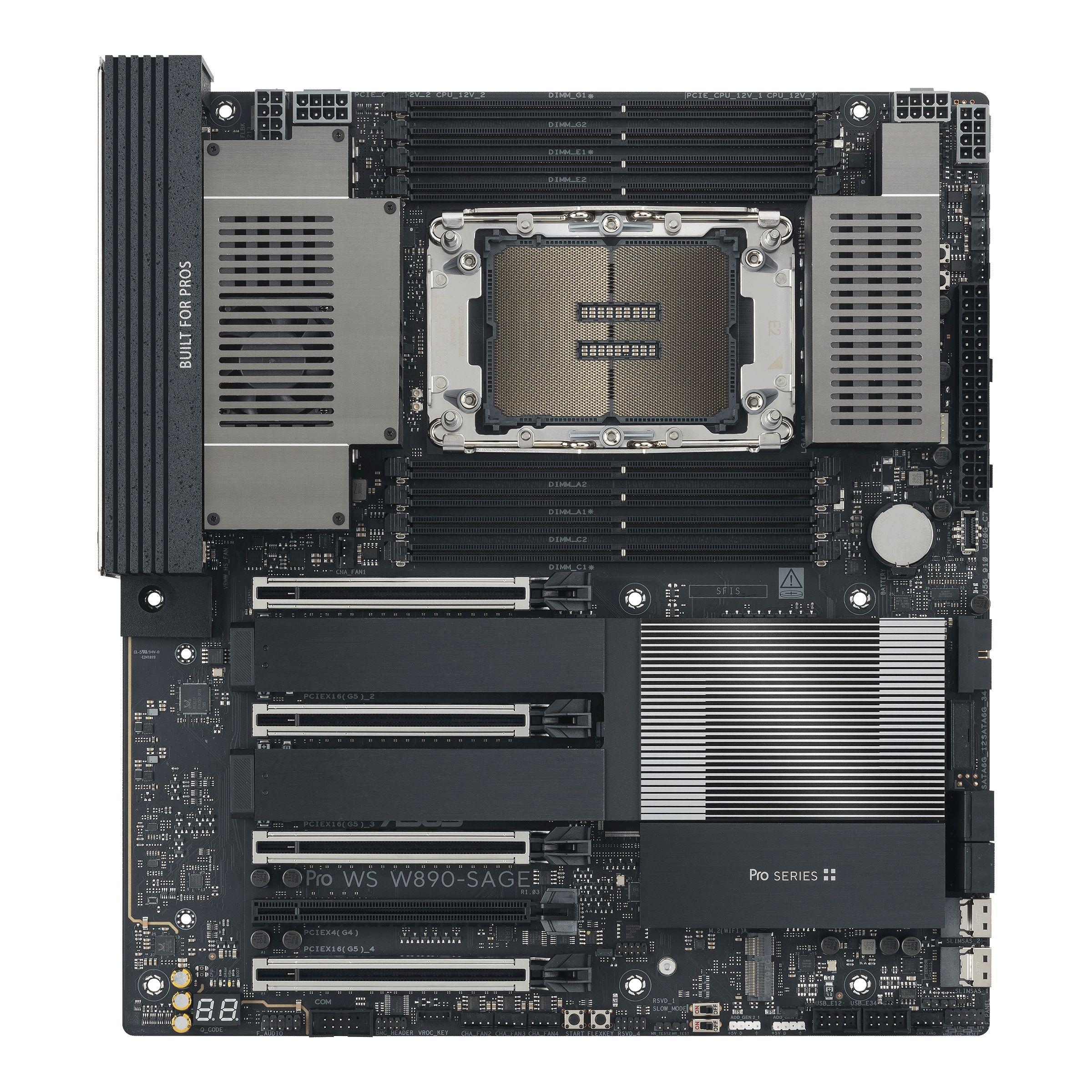 Motherboard ASUS PRO WS W890-SAGE (LGA 4710-2 - Intel Xeon - CEB - Preto), miniatura 2