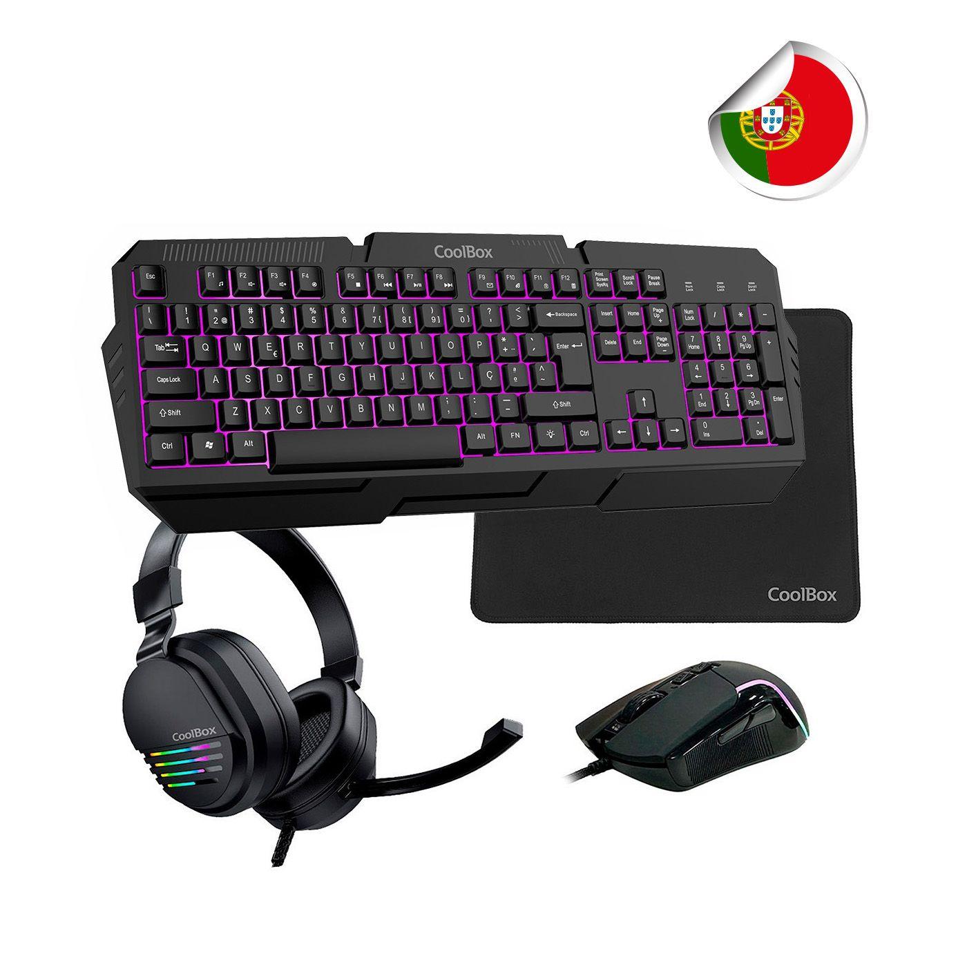 Pack Gaming COOLBOX XWING 2 (Com fios - Preto)