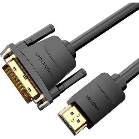 Cabo DVI-D para HDMI VENTION ABFBI (3 m - DVI-D - HDMI Type A - Preto)