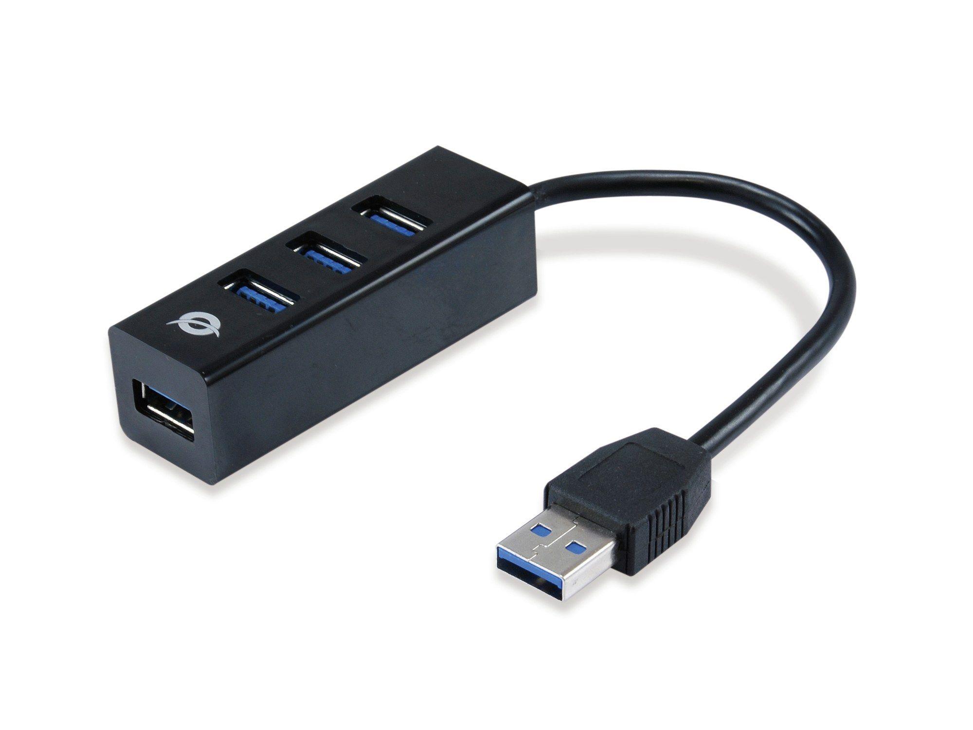Hub USB CONCEPTRONIC HUBBIES04B (0,12 m - Preto) — miniatura 4