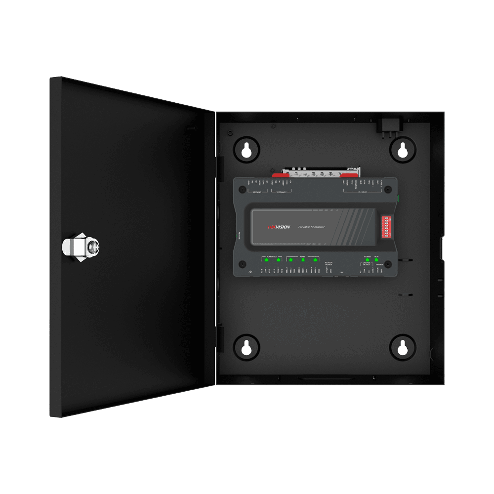 Controlador Mestre de Elevadores HIKVISION DS-K2220X (Impressão Digital, Cartão, QR e PIN)