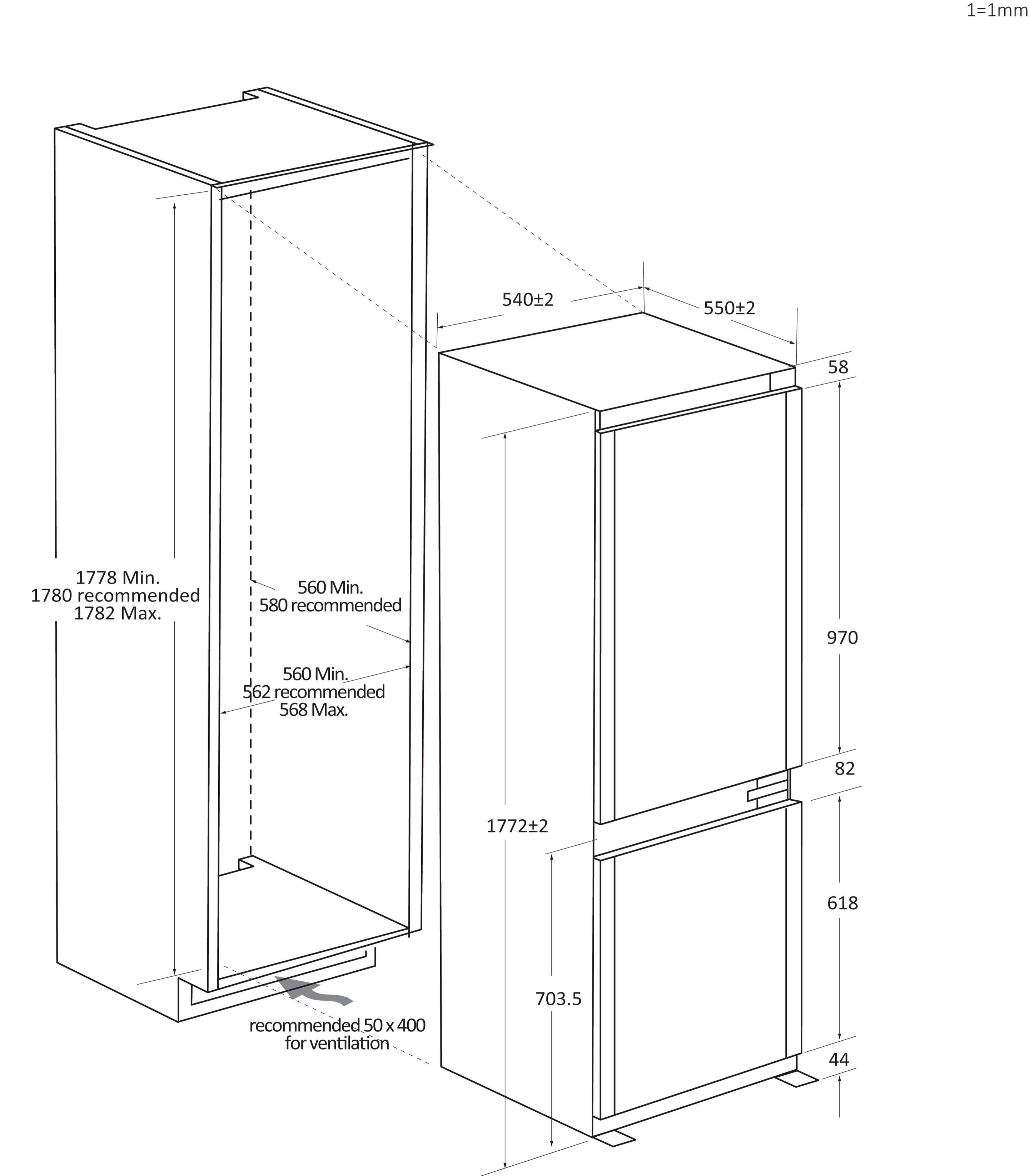 Frigorífico Combinado Encastre HAIER HBW7518C (268 L - hOn - 177,2x54x55 cm - Branco) — miniatura 13