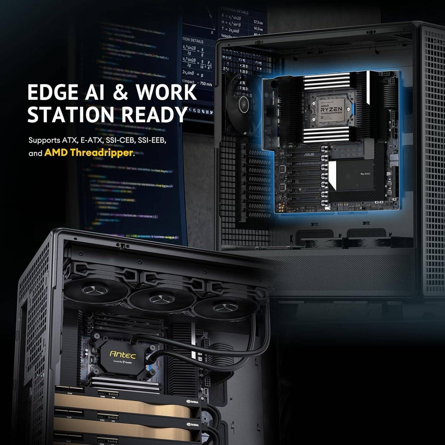 Caixa PC ANTEC 900 (ATX, E-ATX, SSI CEB, SSI EEB - Full Tower - SSI-EEB - Preto) — miniatura 3