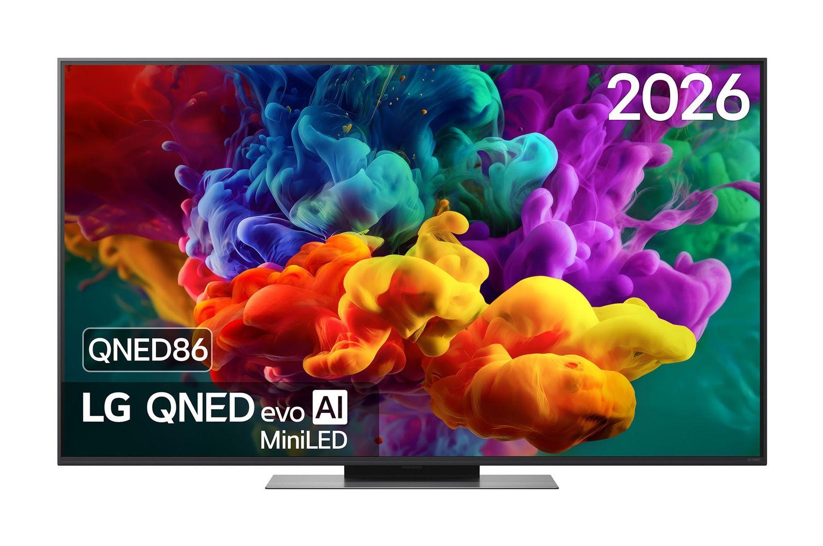 Televisão LG TV 55QNED86B6B (55" 4K QNED MiniLED - Preto)