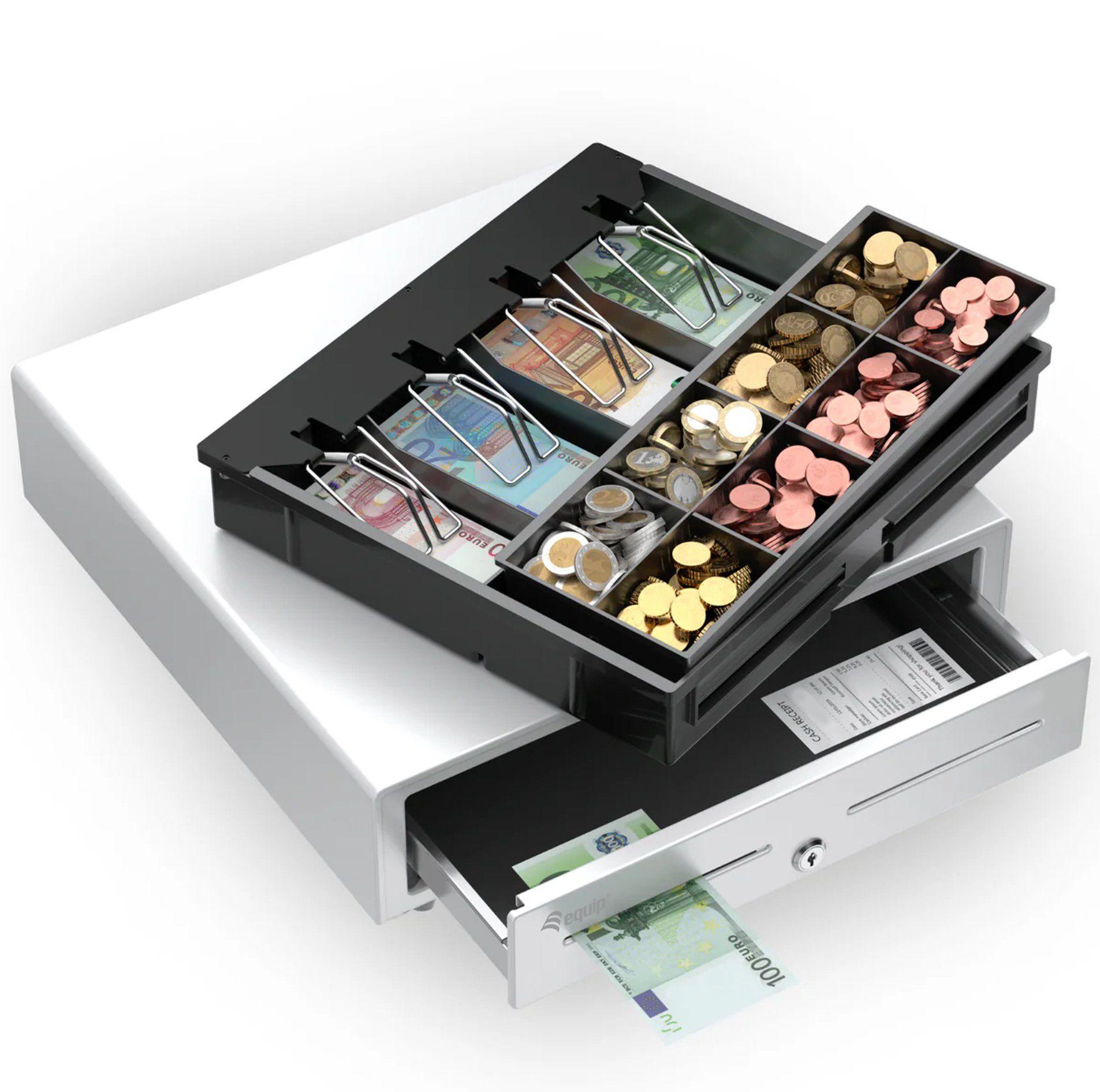 Gaveta de Dinheiro EQUIP 351011 (12V - RJ11 - 4 Notas/8 Moedas - Branco) — miniatura 9